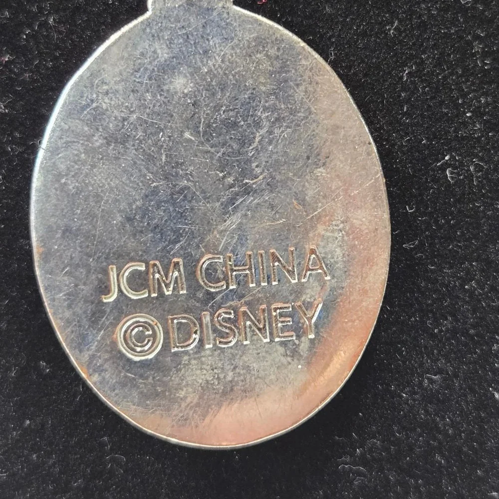 Disney Necklace Frozen Elsa Silver Blue Pendant Crystals 20